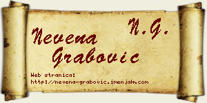 Nevena Grabović vizit kartica